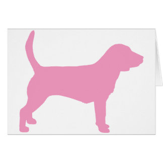 Chien de beagle (dans le rose)