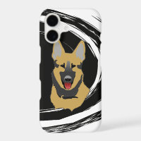 Chien de berger allemand Tourbillon Abstrait