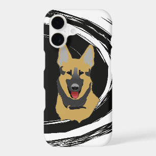 Chien de berger allemand Tourbillon Abstrait