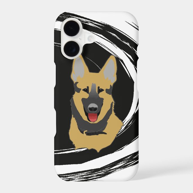 Chien de berger allemand Tourbillon Abstrait (Verso)