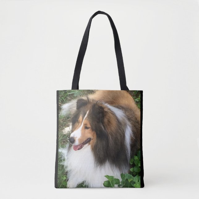 Chien de berger de Shetland, sac fourre - tout à (Devant)