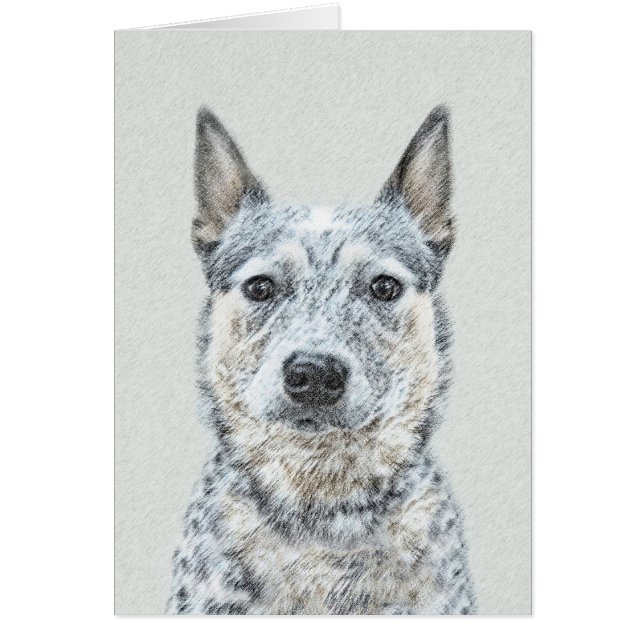 Chien de bétail australien - Cute Original Dog Art (Devant)