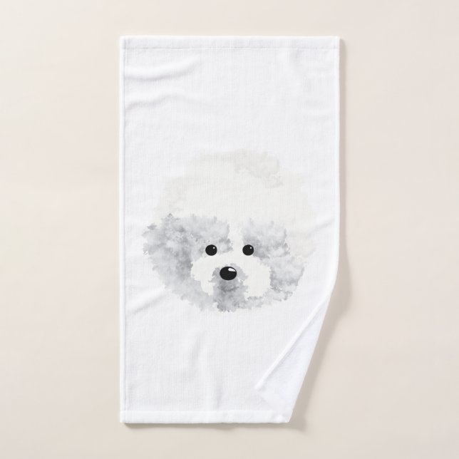 Chien de Bichon Frise (Serviette à main)