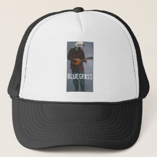 Chien de "Bluegrass" - avec le casquette de