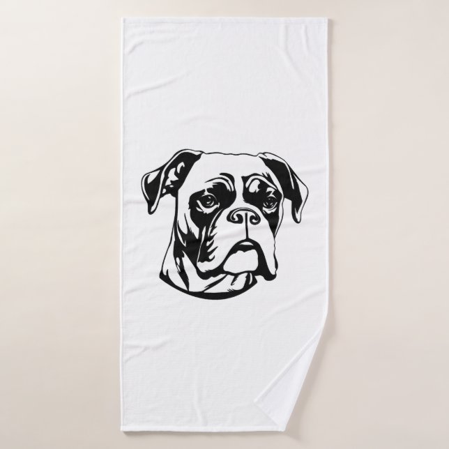 Chien de boîte (Serviette de bain)