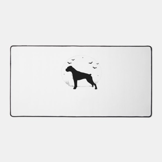 Chien de boîte - Silhouette de lune d'Halloween cl (Recto)