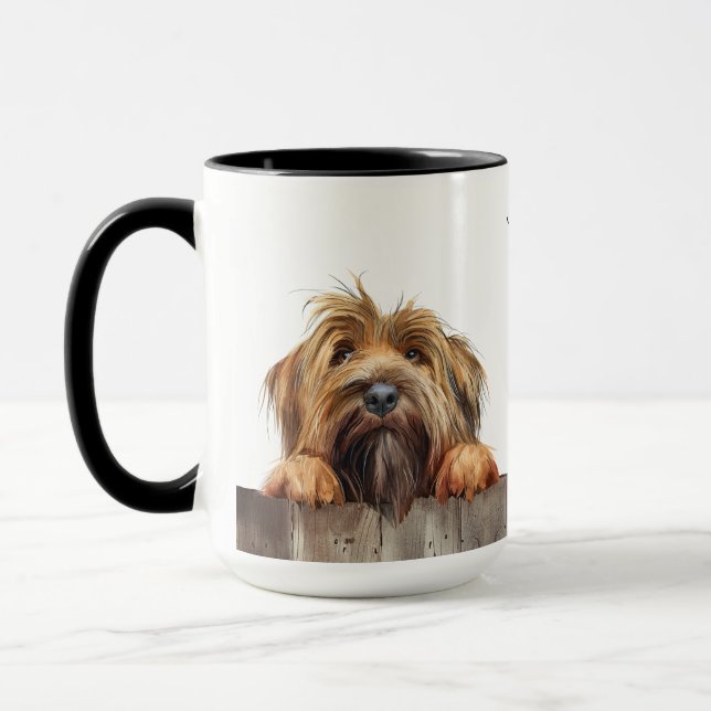 Chien de Briard Mug (Gauche)