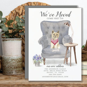 Chien de Cairn Terrier   Faire-part de déplacement