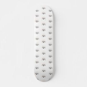 Chien de caniche _ skateboard motif