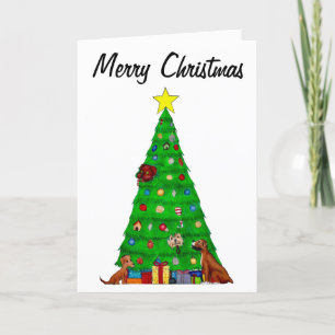 Chien de Chien Chien de Noël Carte