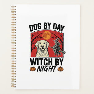 Chien de Jour Sorcière de Nuit Vintage Halloween C