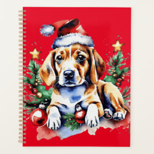 Chien de Noël mignon