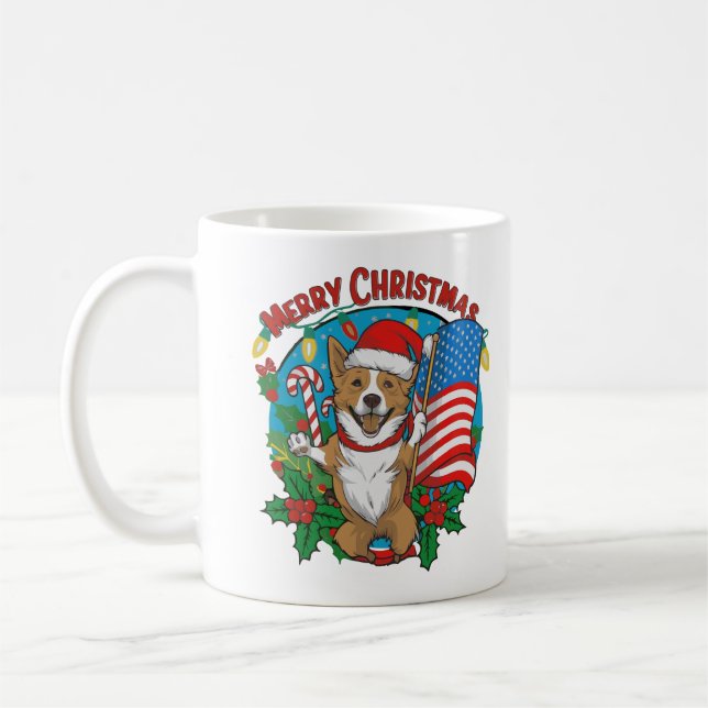 Chien de Noël Mug (Gauche)
