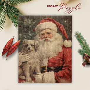 Chien de Noël Noël Chien vintage Puzzle