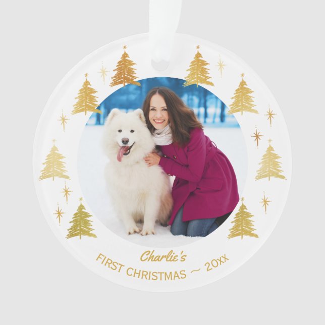 Chien de Noël Premier animal de compagnie photo bl (devant)