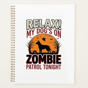 Chien de patrouille zombie Halloween Gravure vinta