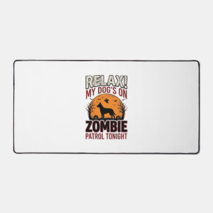 Chien de patrouille zombie Halloween Gravure vinta