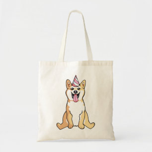 Chien de Shiba Inu dessinant le sac fourre-tout