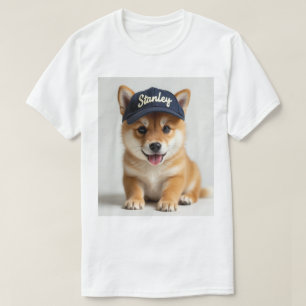 Chien de Shiba Inu sur un T-shirt