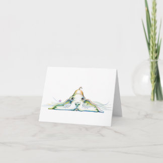 Chien de sourire - carte de note - 5,6" x 4"
