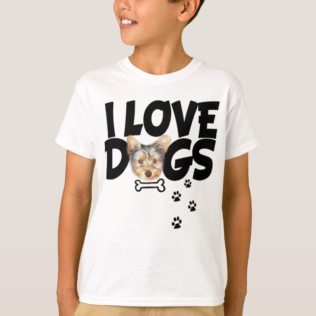 CHIEN DE T-SHIRT D'ENFANTS (Devant)