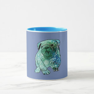 Chien de taureau français Mandala Combo Mug