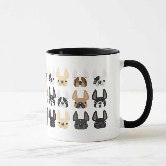Chien de taureau français & Mug d'amis (Droite)