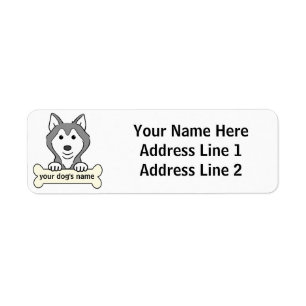 Chien de traîneau sibérien personnalisé