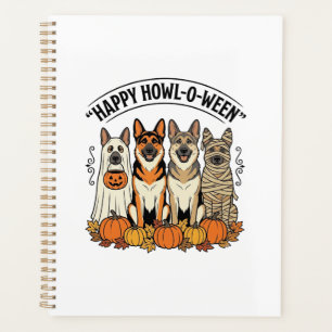 Chien d'Halloween Joyeux Howl-O-Ween Vintage Berge