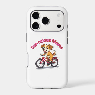 **Chien drôle à vélo – Joli chien faisant du vélo 