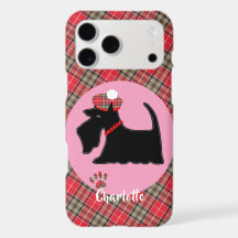 Chien écossais tartan à personnaliser