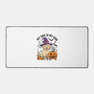 Chien est Boo Halloween Sorcière Chiot Citrouille_