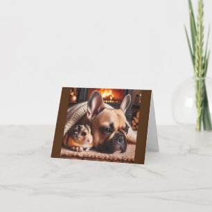 Chien Et Hamster Manquant Votre Carte De Voeux
