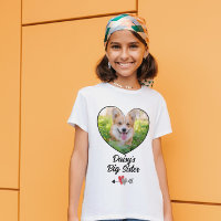 Chien grande soeur photo personnalisée T-Shirt