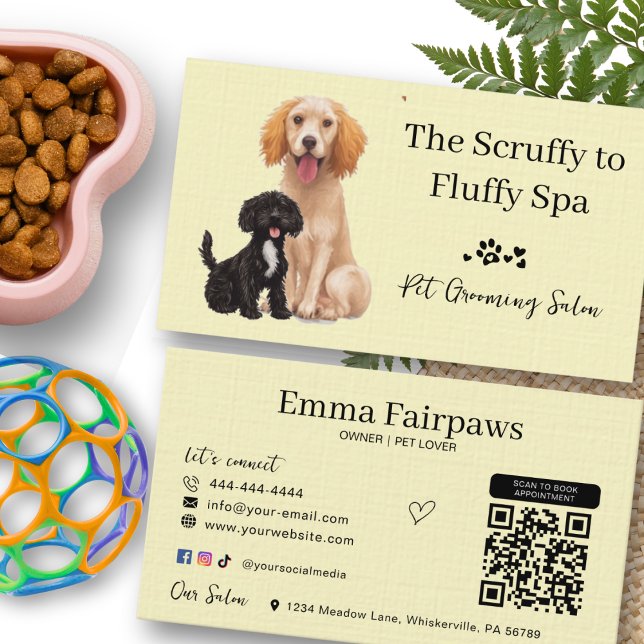 Chien Grossiste Salon Carte de soins pour animaux  (Dog Grooming Business Cards)