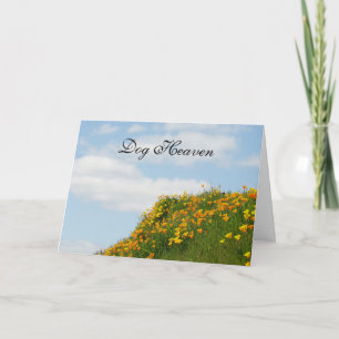 Chien Heaven Cartes de Sympathie Désolé pour votre