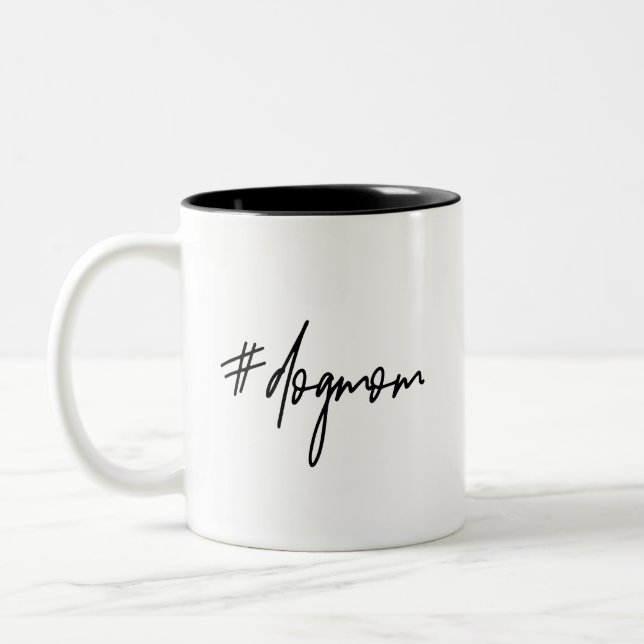 Chien Maman Mug | Hashtag Chien Mom (Gauche)