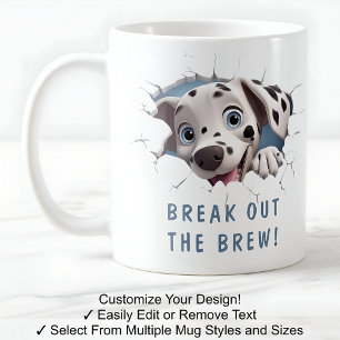 Chien Mignon Dans Une Tasse ! Objet Fantaisie Pour