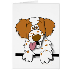 Chien mignon de bande dessinée d'épagneul de