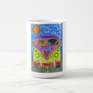 Chien mignon et coloré et Mug de chat