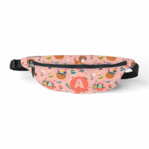 Chien mignon Motif de Pâques sur rose