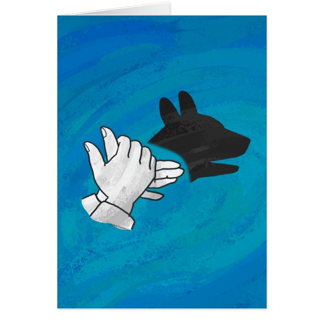 Chien Ombré sur bleu (Devant)