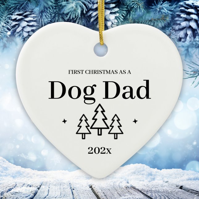 Chien papa premier ornement de Noël (Dog Dad First Christmas Ornament
)