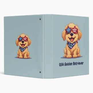 Chien patriote – Classeur Retriever doré USA