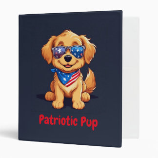 Chien patriote – Classeur Retriever doré USA