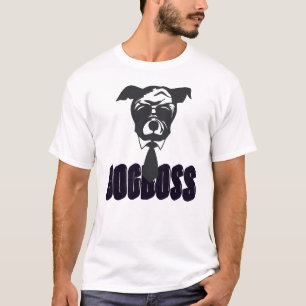 Chien Patron T-Shirt Drôle Bulldog en Costume et C