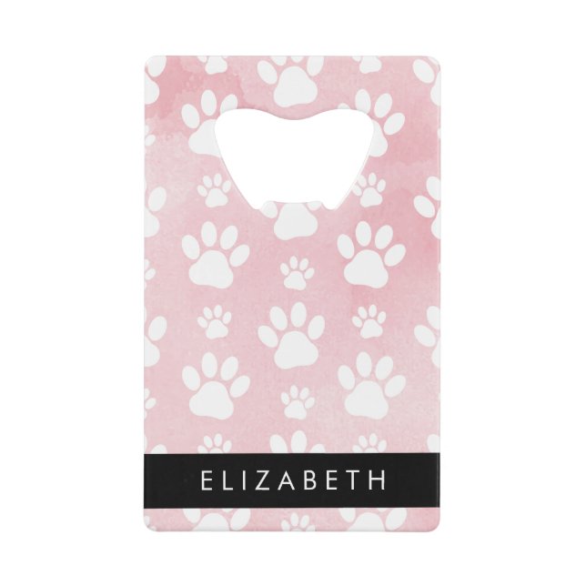 Chien Paws, White Paws, Aquarelles roses, Votre No (Devant)