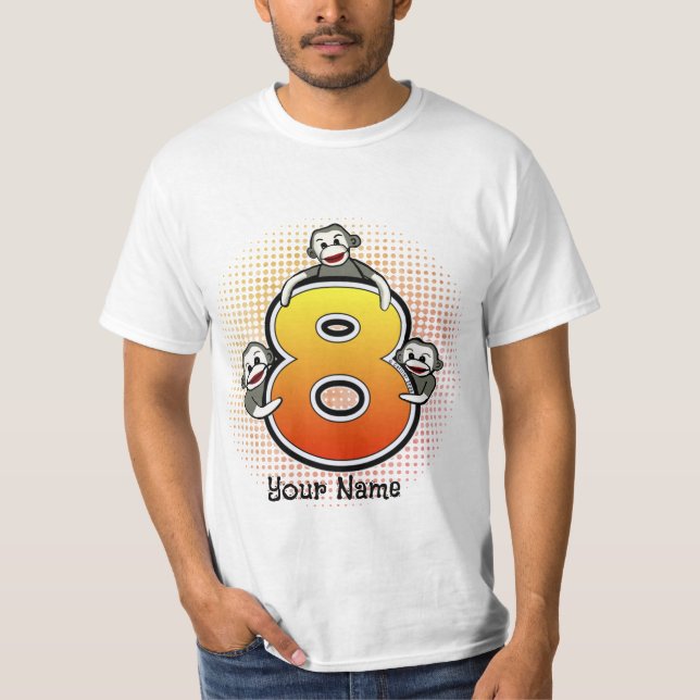 Chien-queue Numéro 8 T-shirt (Devant)
