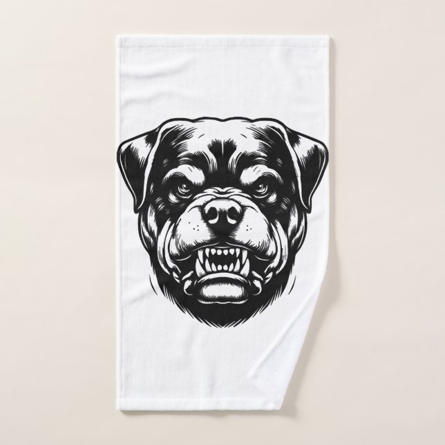 Chien Rottweiler  (Serviette à main)
