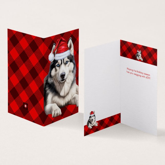 Chien roux de Noël de Noël de Noël de Husky (Inside and Outside)
